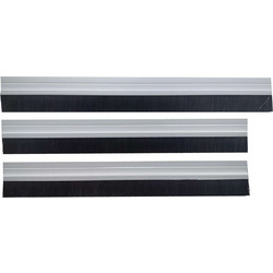 Αεροστόπ Πόρτας Αλουμινίου με Βουρτσάκι - PowerPlus Door Brush Aluminium