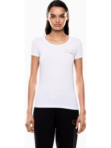 EA7 ARMANI T-SHIRT ΜΠΛΟΥΖΑ ΓΥΝΑΙΚΕΙΑ - ΛΕΥΚΟ - 8NTT65 TJDQZ