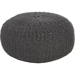ows-0490104 Πουφ Matera Black (60x60x30) Soulworks