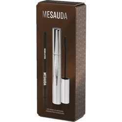 Mesauda Milano Promo The Glam Femuline Eye Femuline Mascara Μάσκαρα για Όγκο 9ml & Rebeleyes Waterproof Eyes Plastic Pencil 103 Bear 1.2g