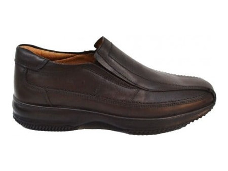 Boxer loafer Δερμάτινα Ανδρικά Casual Παπούτσια Ανατομικά Μαύρα