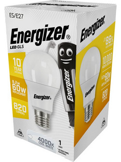 Energizer Λάμπα LED 8.2w για Ντουί E27 Φυσικό Λευκό 806lm 4000k