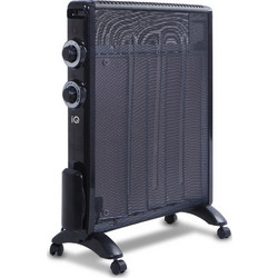 IQ HT-1432 Black Θερμοπομπός Δαπέδου 2500W Mica με Θερμοστάτη