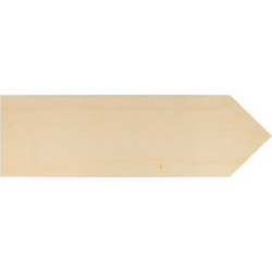 Ξύλινη Πλάκα-Βέλος Artemio 40x12εκ. Σετ 4 Τεμαχίων