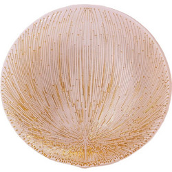 Gold Ball Glass Plate Γυάλινη Πιατέλα 27cm