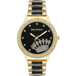 Juicy Couture Γυναικείο Ρολόι με Μαύρο Χρυσό Μεταλλικό Μπρασελέ JC/1334BKGP