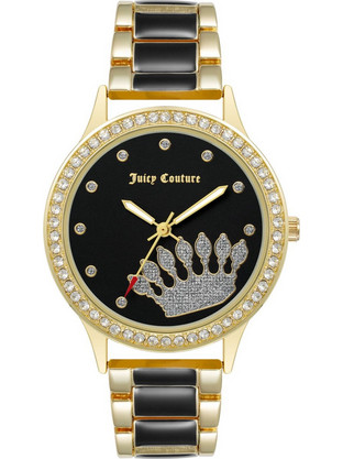 Juicy Couture Γυναικείο Ρολόι με Μαύρο Χρυσό Μεταλλικό Μπρασελέ JC/1334BKGP