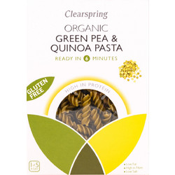Βιολογικά Ζυμαρικά Fusilli από Αρακά & Κινόα - Clearspring - 250gr