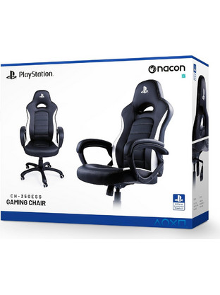 Nacon Καρέκλα Gaming Δερματίνης Μαύρη Λευκή CH-350ESS