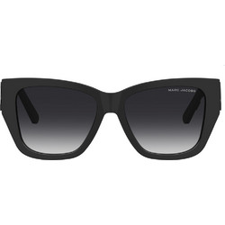 Marc Jacobs MARC695 08A90 Γυναικεία Γυαλιά Ηλίου Τετράγωνα Κοκάλινα Μαύρα με Μαύρο Degradee Φακό