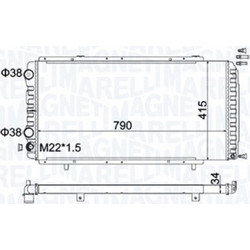Magneti Marelli Ψυγείο, Ψύξη Κινητήρα - 350213180900