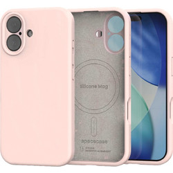 Θήκη iPhone 16 Spacecase Silicone Mag Case Σιλικόνης με MagSafe - Baby Pink (5905719137960)