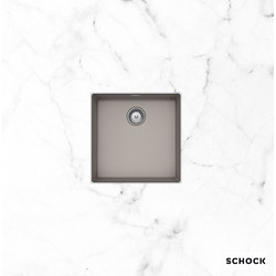 Schock Manhattan Cristalite Concrete Granite Υποκαθήμενος Νεροχύτης Γρανίτη Ματ 45.6x45.6cm 30050U-1451