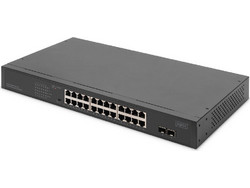 Digitus DN-95348 Unmanaged L2 Switch με 24 Θύρες Ethernet 1000Mbps και 2 SFP θύρες