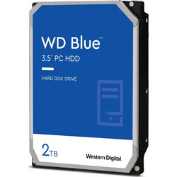 Western Digital Blue 2TB HDD Σκληρός Δίσκος 3.5" Sata 3 7200rpm με 256MB Cache