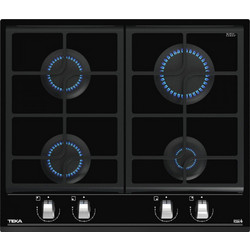 Teka GZC 64300 XBA BK Εστία Αερίου Αυτόνομη με Λειτουργία Κλειδώματος