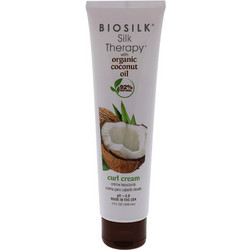 Biosilk Silk Therapy Coconut Oil Curl Κρέμα Φορμαρίσματος Μαλλιών για Μπούκλες 148ml