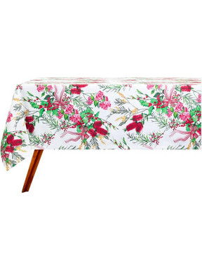 Maxwell & Williams Τραπεζομάντηλο 270x150cm Βαμβακερό Παραλληλόγραμμο Κόκκινο/Λευκό Festive Flora