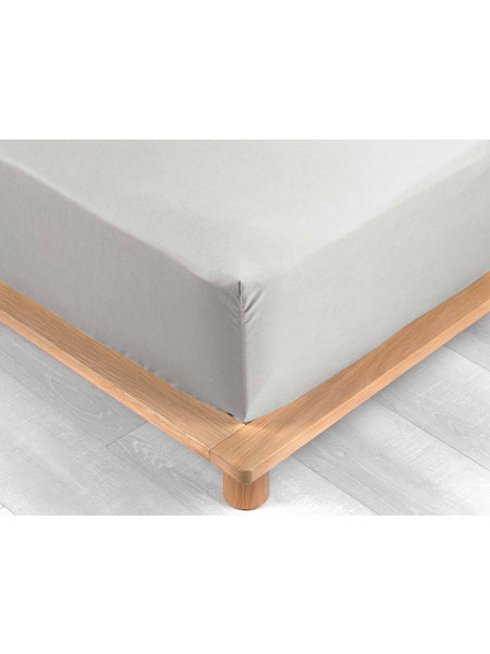Douceur d'interieur Σεντόνι Υπέρδιπλο Βαμβακερό με Λάστιχο 160x200+30 White 1644651