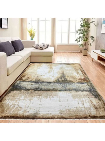 Χαλί Ανάγλυφο Καφέ και Γκρι Αποχρώσεις 200x310cm