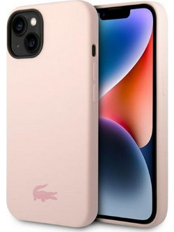 LACOSTE Iphone 14 Plus / 15 Plus 6.7 Light Pink Hardcase With Silicone - (LCHCP14MSI)