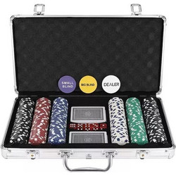 Σετ 300 Μάρκες Poker σε Βαλίτσα με 3 Τράπουλες