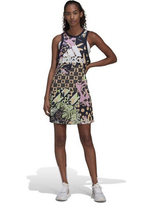 Adidas Farm Mini All Day Dress Mini Καλοκαιρινό Αθλητικό Φόρεμα Πολύχρωμο HA1235