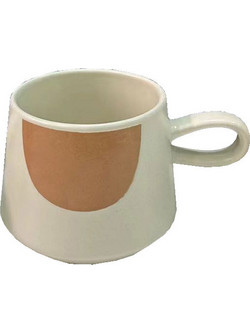 SCANDI ΚΟΥΠΑ 8x8x8cm NEW BONE CHINA ΛΕΥΚΟ ΜΠΕΖ 6τμχ