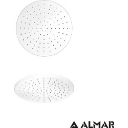 Κεφαλή Ντουζ Emotion Φ30 ABS, Almar White Matt