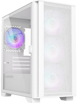 Montech Air 100 ARGB White Gaming Mini Tower Κουτί Υπολογιστή RGB με Πλαϊνό Παράθυρο