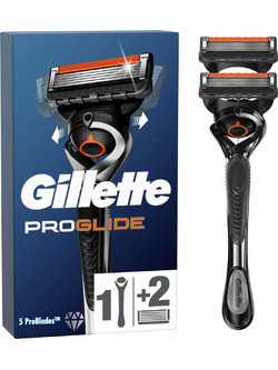 Gillette Proglide Ξυραφάκι με Ανταλλακτικές Κεφαλές με 5 Λεπίδες & Λιπαντική Ταινία + Ανταλλακτικά Ξυραφάκια 2τμχ