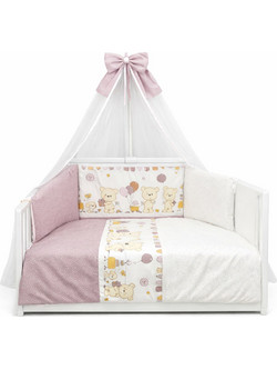 Baby Star Patty Σετ Κούνιας White/Purple 3τμχ