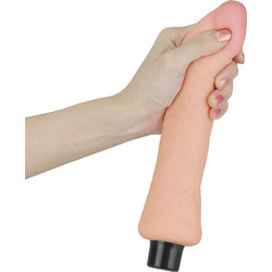 Lovetoy Real Softee Vibrating Dildo Ρεαλιστικός Δονητής 24cm Flesh