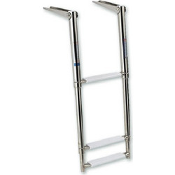 Σκάλα Με 3 Σκαλιά Τηλεσκοπική Inox 316 - 30x(37-89)cm