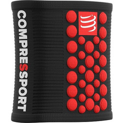 COMPRESSPORT WRIST BAND (ΜΑΥΡΟ ΚΟΚΚΙΝΟ)