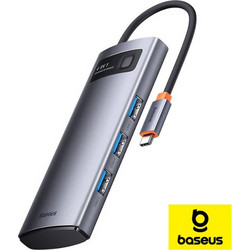 Baseus WKWG070013 USB hub docking metal gleam series 4 USB A σε USB C
