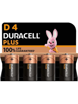 Duracell Plus Power D 4τμχ