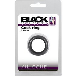 Velvets Silicone Cock Ring 2.6cm Δαχτυλίδι Πέους Σιλικόνης 2.6cm Μαύρο