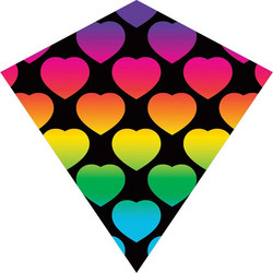 X-Kites ColorMax Χαρταετός Υφασμάτινος Ready to Fly - Hearts κωδικός 81502