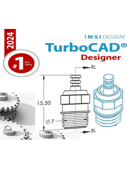 TurboCAD 2024 Designer Lifetime (1 Device/1 Year) License - Ηλεκτρονική άδεια