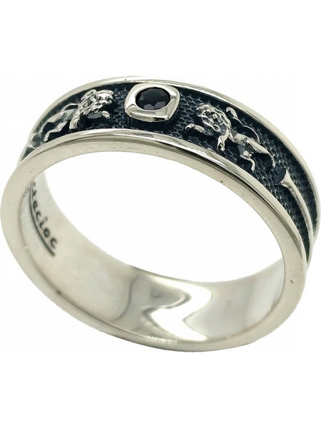 Δαχτυλίδι Anastasios Creations ασήμι 925 με λιοντάρια FD956