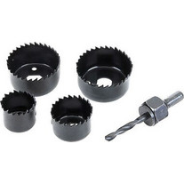 Tactix Σετ Ποτηροπρίονα HSS με Διάμετρο από 32mm έως 54mm για Ξύλο, Μέταλλο και Πλαστικό