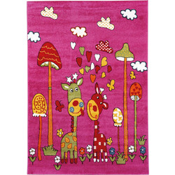 Παιδικό Χαλί 50 ROSE - MADI 133 x 190 εκ. Madi Φουξια