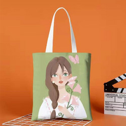 Tote bag AMBER Girl With Butterfly AM2049-3