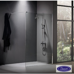 Διαχωριστικό ντουζιέρας h.220cm χρωμέ IWH_C-100 Iwis Walk-in Devon 80cm