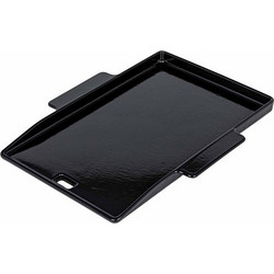 Μαντεμένια πλάκα ψησίματος 36x22 cm με χερούλια και λιποσυλλέκτη