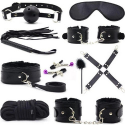 Aria Trade Fetish Erotic BDSM Set Μαύρο 10τμχ