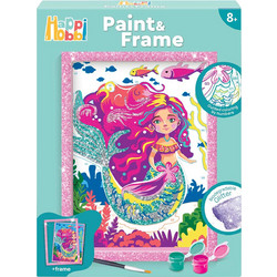 HappiHobbi Paint & Frame Paint by Numbers Mythical Mermaid Για Ηλικίες 8+ Χρονών