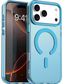 Θήκη iPhone 17 Pro Techsuit CandyCase Σκληρή Ημιδιάφανη με MagSafe - Blue (5949419313330)