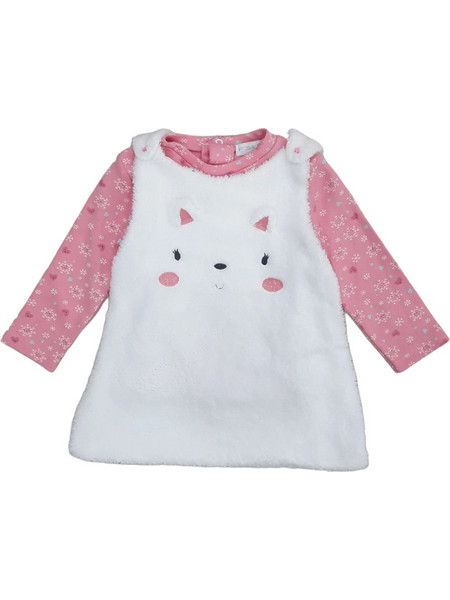 Φόρεμα Μακρυμάνικο White Pink Kitty 8020148